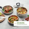 Qulinart Grillpfannenset aus Edelstahl, abnehmbarer Griff - Produktbild-Vorschau 6