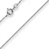 1,1mm Rund-Ankerkette 585 Gold Weißgold Kette Collier Produktbild-Vorschau 1