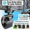 IMLEX Bollerwagen faltbar XXL Handwagen IM-4211 Azurblau Produktbild-Vorschau 4