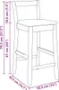 Barhocker 2 Stk. Weiß Massivholz Gummibaum Produktbild-Vorschau 11