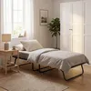 QEENTOE Opklapbed, gastenbed, 200x90 cm, zwart, metalen Productafbeelding-voorbeeld 8