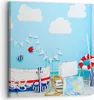 Bild auf Leinwand - Leinwandbild - Boot Anker Wolken Junge Produktbild-Vorschau 1