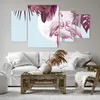 Bild auf Leinwand - Leinwandbild - 4 Teile - Flamingos Produktbild-Vorschau 6