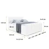 ALTDECOR Boxspringbett mit Fußteil - H3/H4 Matratze und Produktbild-Vorschau 4