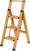 Opklapbare aluminium ladder met 3 treden, antislip Productafbeelding-voorbeeld 3