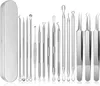 Mitesserentferner-Set, 15-teilig, Pickelentferner-Set, Akne Produktbild-Vorschau 1