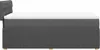 vidaXL Boxspringbett mit Matratze Dunkelgrau 100x200 cm Produktbild-Vorschau 5
