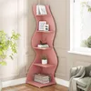 Eckregal 5 Stufen 178 cm Rosa Organizer Bücherregal Produktbild-Vorschau 2