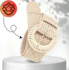 Strohgürtel, beige, elastisch, breit, geflochtener Produktbild-Vorschau 6