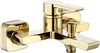 Moderne Wannenarmatur Argus aus massivem Messing in Gold Produktbild-Vorschau 3
