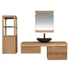Teako Design Badschrank Orust hängend Teak Massivholz Produktbild-Vorschau 4