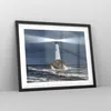 Gerahmtes Poster - Schwarzer Rahmen - Leuchtturm Meer - Produktbild-Vorschau 8