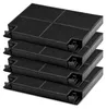 Aktivkohlefilter 4x passend wie Zanussi 902979355/2 EFF70 Produktbild-Vorschau 1