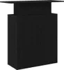A black reception desk with a lift-top. Anteprima dell’immagine prodotto