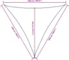 Parasole a Vela Oxford Triangolare 5x5x5 m Blu Anteprima dell’immagine prodotto 9