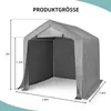 LEADZM 180X180X205CM: skladovací box, garážový stan, krytá Náhľad obrázku produktu 4