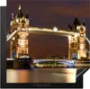 KitchenYeah© Herdabdeckplatte London - Nacht - Brücke , Produktbild-Vorschau 1