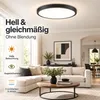 48W 50CM Led stropní světlo černé stmívatelné 3 barevné Náhled obrázku produktu 8