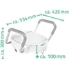 Sedile per WC RIDDER con maniglione di sicurezza Bianco 150 Anteprima dell’immagine prodotto 9