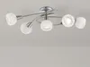 Globo Lighting Deckenleuchte Metall Nickel matt, 5x E14 LED Produktbild-Vorschau 2