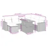 The Living Store 8-tlg. Garten-Sofagarnitur mit Kissen Produktbild-Vorschau 4