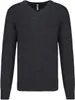 Kariban Herren Pullover Strick Zopfmuster Langarm Baumwolle Produktbild-Vorschau 1