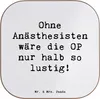 Mr. & Mrs. Panda Untersetzer für Gläser Spruch Anästhesist Produktbild-Vorschau 1