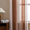 2er Set Gardinen Gestreift Halbtransparent Vorhänge Voile Produktbild-Vorschau 4