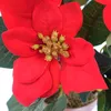 Weihnachtsstern Rot im braunen Topf Ø 30 - Kunstblumen Produktbild-Vorschau 2