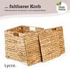 Lycce policová vložka QUADER, kôš tkaný z vodného hyacintu Náhľad obrázku produktu 4