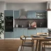 Küchenzeile Vicco R-Line Blau-Grau 300 cm mit Hochschrank, Produktbild-Vorschau 4