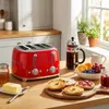 Tostapane 4 slot 950w rosso Smeg TSF03RDEU Anteprima dell’immagine prodotto 4