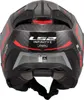 Casco Jet LS2 OF603 INFINITY II CARBON Urus Shiny Red Anteprima dell’immagine prodotto 4