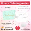 10 Einladungskarten Mint mit Goldlack inkl. 10 weißen Produktbild-Vorschau 6