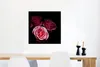 MuchoWow® Poster Ein Foto von rosa Rosen mit schwarzem Produktbild-Vorschau 2