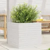 Pflanzkübel Weiß 50x50x45,5 cm Massivholz Kiefer Produktbild-Vorschau 2