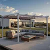 Angel Living Pergola aus Aluminium in anthrazit, Dachrohre Produktbild-Vorschau 8