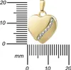 Herz Medaillon 585 Gold 14 Karat bicolor Bilderamulett für Produktbild-Vorschau 4