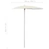 vidaXL Mezzo ombrellone con asta 180x90 cm Colore sabbia Anteprima dell’immagine prodotto 8