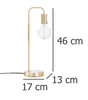 Stolná lampa Keli Zňāota 45 cm Náhľad obrázku produktu 22