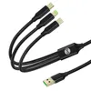 cavo 3-in-1 con connessioni USB-C, Micro-USB e Lightning, Anteprima dell’immagine prodotto 1