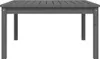 A gray wooden table is shown from the front against a white background. Podgląd zdjęcia produktu