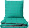 Renforce Bettwäsche Set 240x220 cm in Petrol Anthrazit Produktbild-Vorschau 1
