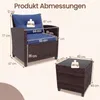 Set di mobili da giardino in rattan KOMFOTTEU, set di Anteprima dell’immagine prodotto 7
