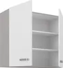 Küche Hängeschrank 80 Bianca Weiß Hochglanz + Grau Produktbild-Vorschau 2