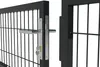 Doppelflügeliges Zauntor 3m RAZO H.120cm grau Produktbild-Vorschau 15
