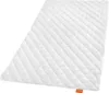 A white quilted mattress or blanket is shown from a slightly elevated angle against a white background. Produktbild-Vorschau