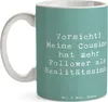 Mr. & Mrs. Panda Pott Spruch Cousine Influencer - Produktbild-Vorschau 3