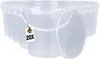Kunststoffeimer mit Deckel 1L | PP | rund | Transparent 20 Produktbild-Vorschau 1