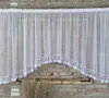 Vorhang fertig 700x120, weißer Voile, Guipure Blume 15cm Produktbild-Vorschau 2